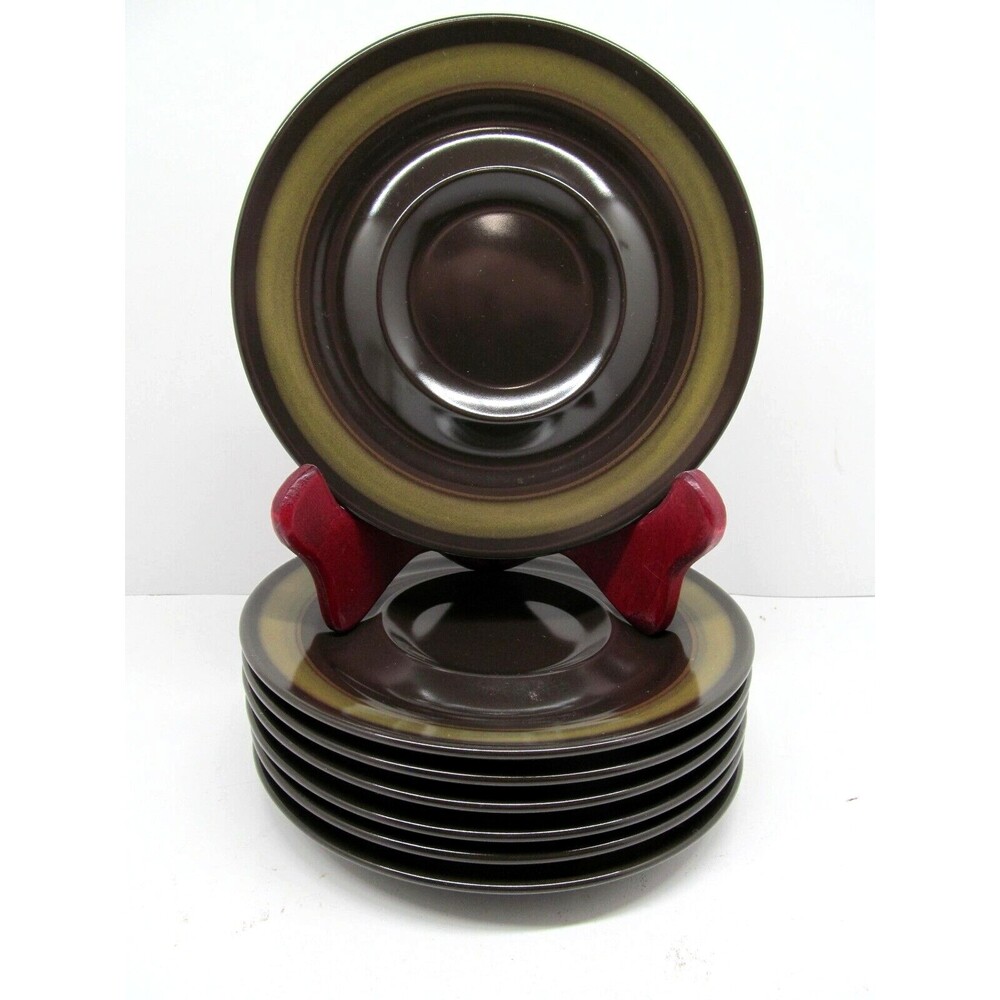 Mikasa Majorca Terrazo 6 3/8" Saucers Set Of 6 Saucers Pristine Condition